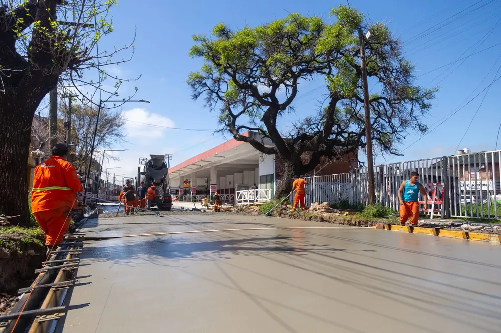 Avanza la repavimentación de una de las principales arterias de Boulogne